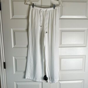 Womens pullon linen blend pant